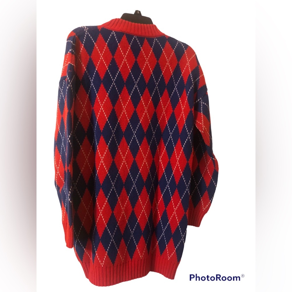 Gucci Argyle Jacquard Sweater Dress - Picture 3 of 7